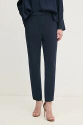 Tommy Hilfiger nadrág női, sötétkék, magas derekú cigaretta fazonú, WW0WW45450 - sötétkék 38