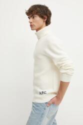 APC A. P. C. gyapjú pulóver pull walter bézs, garbónyakú, WVBDJ. M23248 - bézs M