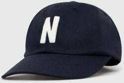 Norse Projects pamut baseball sapka Felt N Twill Sports Cap sötétkék, nyomott mintás, N80.0128. 7004 - sötétkék Univerzális méret