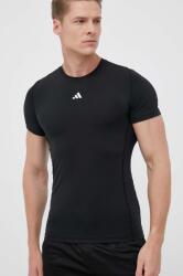 adidas Performance edzős póló Techfit fekete, sima, HK2337 - fekete XXL