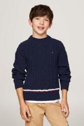 Tommy Hilfiger gyerek pulóver sötétkék, meleg, KB0KB09257 - sötétkék 176