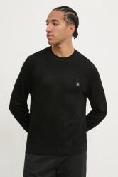 HUGO BOSS gyapjúkeverék pulóver könnyű, férfi, fekete, 50532075 - fekete S