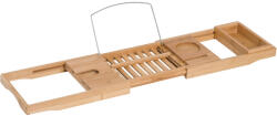 HOMCOM Bambusz fürdőkád tálca, állítható szélesség, 70-105 x 22 x 5cm (834-072)