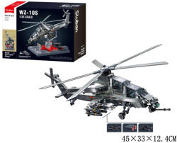Sluban Model Bricks Army - WZ-10S harci helikopter építőjáték készlet (M38-B1233) - pepita