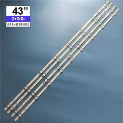  Háttérvilágítás Vestel 43coll 3V 7+7LED, 4db/csomag (2A+2B)