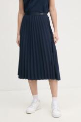 Tommy Hilfiger szoknya sötétkék, midi, harang alakú, WW0WW43886 - sötétkék 36