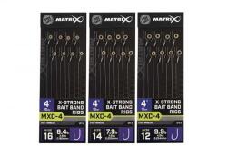 Matrix Mxc-4 x-strong bait band rigs 10cm/4ins size 14 / 0.20mm (GRR067) - nextfish