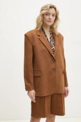 Answear. LAB zakó barna, sima, oversize - barna M/L