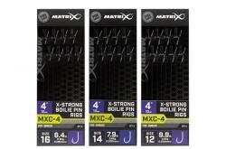 Matrix mxc-4 4 x-strong boilie pin rigs mxc-4 size 14 barbless / 0.20mm / 4" (10cm) / x-strong boilie pin - 8pcs (GRR077) - nextfish