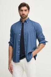 Tommy Hilfiger pamut ing férfi, legombolt galléros, regular, MW0MW37550 - kék S