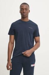 Tommy Jeans pamut póló sötétkék, férfi, sima, DM0DM21188 - sötétkék XL