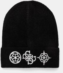 Guess sapka gyapjú keverékből fekete, AW5177 POL01 - fekete L