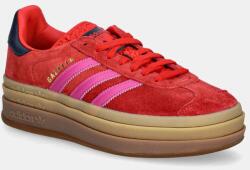 Adidas velúr sportcipő Gazelle Bold piros, JH9665 - piros Női 41 1/3
