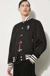 Billionaire Boys Club bomber dzseki Arch Logo Lightweight Varsity férfi, fekete, átmeneti, B24201 - fekete XL