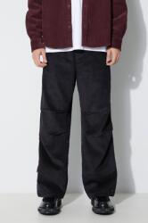 Maharishi kordbársony nadrág Original Snopants Loose fekete, egyenes, 4610. BLACK - fekete XL