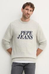 Pepe Jeans gyapjúkeverék pulóver LUKA férfi, szürke, PM702499 - szürke L