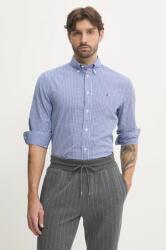 Tommy Hilfiger pamut ing férfi, legombolt galléros, sötétkék, regular, MW0MW37548 - sötétkék M