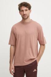Adidas pamut póló Essentials narancssárga, férfi, nyomott mintás, JF3620 - narancssárga XL