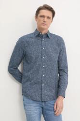 Tommy Hilfiger pamut ing férfi, galléros, sötétkék, regular, MW0MW38089 - sötétkék M