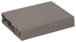 EUROFIRANY Adela jersey pamut gumis lepedő Grafit 220x200 cm +30 cm