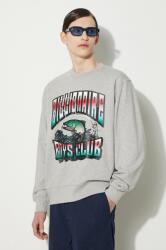 Billionaire Boys Club pamut melegítőfelső Big Catch Crewneck szürke, férfi, nyomott mintás, B24230 - szürke L