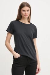 Pepe Jeans pamut póló LOLLY női, fekete, PL505985 - fekete XS