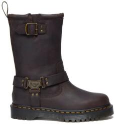 Dr. Martens bőr csizma Anistone Hi barna, női, enyhén téliesített, lapos talpú, DM31901201 - barna Női 37