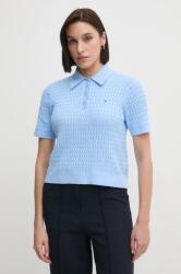 Tommy Hilfiger pamut pulóver könnyű, WW0WW43957 - kék M