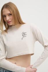Calvin Klein pamut hosszúujjú bézs, J20J224991 - bézs S