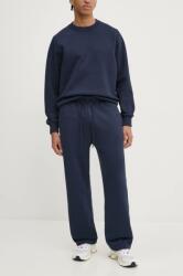 Abercrombie & Fitch melegítőnadrág sötétkék, sima, KI134-4100 - sötétkék M