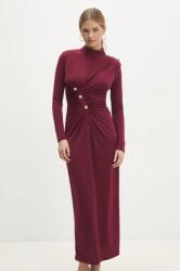 ANSWEAR ruha bordó, maxi, testhezálló - burgundia M - answear - 20 990 Ft