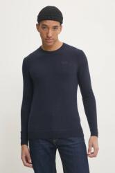 Superdry gyapjúkeverék pulóver férfi, sötétkék, M6110641A-5EJ - sötétkék M