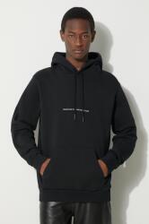 Marcelo Burlon pamut melegítőfelső Party Quote Regular Hoodie fekete, férfi, nyomott mintás, kapucnis, CMBB007S24FLE0051001 - fekete L