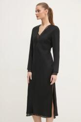 Calvin Klein ruha fekete, midi, egyenes, K20K207845 - fekete 38