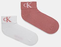 Calvin Klein Jeans zokni 2 pár rózsaszín, női, 701228813 - rózsaszín 39/42