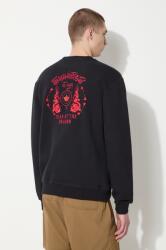 Maharishi pamut melegítőfelső Dragon Anniversary Crew Sweat fekete, férfi, nyomott mintás, 1267. BLACK - fekete M