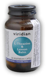 Viridian L-teanina și balsam de lămâie 30 capsule
