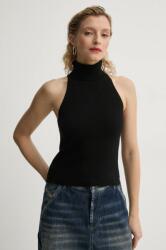 G-Star pamut mellény könnyű, fekete, garbónyakú, D26410-D487 - fekete M