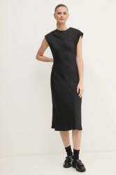 Calvin Klein ruha fekete, midi, egyenes, K20K207847 - fekete 40