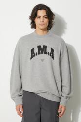 Marcelo Burlon pamut melegítőfelső Ama Comfort Crewneck szürke, férfi, nyomott mintás, CMBA097F24FLE0030810 - szürke XL