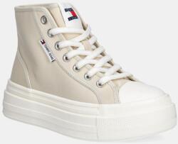 Tommy Hilfiger sportcipő TJW FOXING FLATFORM SNEAKER HIGH bézs, női, EN0EN02704 - bézs Női 40