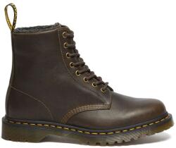 Dr. Martens bőr bakancs 1460 Wl barna, női, téliesített, lapos talpú, DM31873538 - barna Női 46