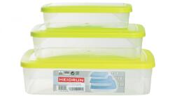 HEIDRUN Mikro Ételtároló 3db-os 5, 6L (3, 0L + 1, 8L + 0, 8L) (1801)