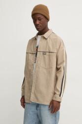Quiksilver pamut ing Seward férfi, galléros, bézs, relaxed, EQYWT04583 - bézs L