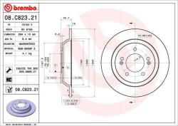 BREMBO Disc frana BREMBO 08. C823.21 - centralcar