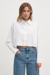 Calvin Klein pamut ing női, galléros, bézs, relaxed, J20J225079 - bézs M