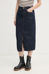 Pepe Jeans farmer szoknya MIDI SKIRT HW sötétkék, midi, egyenes, PL901186AB2 - sötétkék M