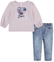 Levi's baba szett PUFF SLEEVE TEE & JEAN SET rózsaszín, 1EL502 - rózsaszín 68
