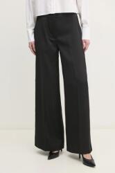 Calvin Klein nadrág női, fekete, magas derekú széles, K20K207978 - fekete 42