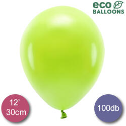 Belbal ECO lufi, latex, 30cm 100 db, pasztel zöldalma